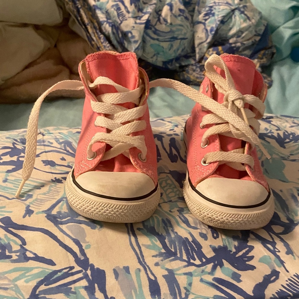 Converse Pink Baby High-Top Sneakers
